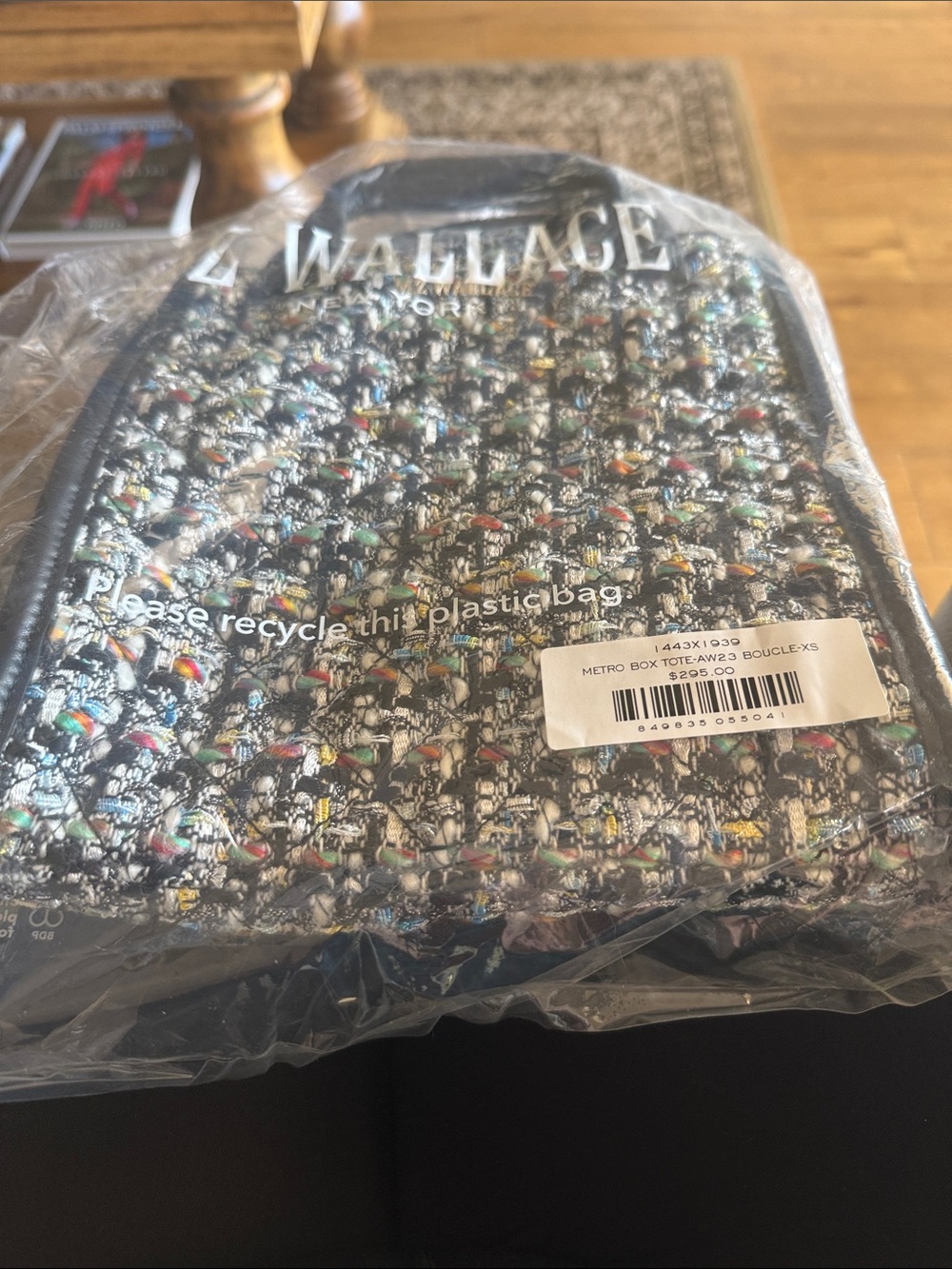 MZ Wallace Multicolor Bouclé Mini Metro Box Tote Brand New